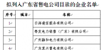 廣東經(jīng)信委公示第七批<font color=