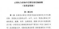 云南電力市場<font color=