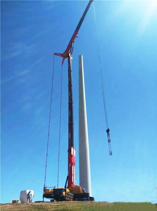三一研制全球首款風電專用起重機 填補行業(yè)空白