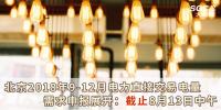 北京2018年9-12月電力直接交易電量需求申報(bào)展開:截止8月13日中午