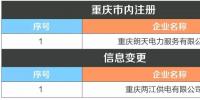 重慶新增1家售電公司(2018年第七批)及1家信息變更生效