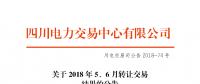四川2018年5、6月轉(zhuǎn)讓交易結(jié)果