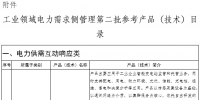 工業(yè)領域電力需求側管理第二批參考產品（技術）目錄公示：含電力需求側管理等16項產品技術