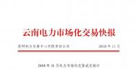 云南電力市場化交易快報(2018年11月)