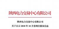 陜西公示8家售電公司(3家北京推送)及2家售電公司的注冊信息變更申請