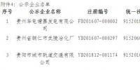 貴州公示申請注冊信息變更的貴州華電塘寨發(fā)電有限公司等3家市場主體